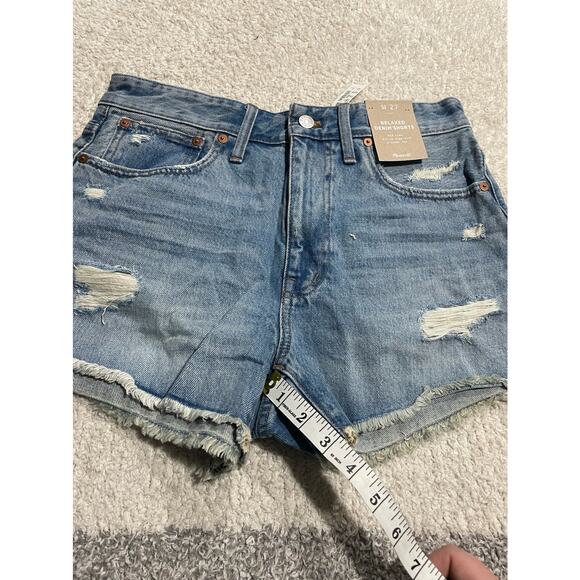 NWT Madewell Women's Size 27 Relaxed Denim Shorts Lemar Wash - Picture 5 of 11